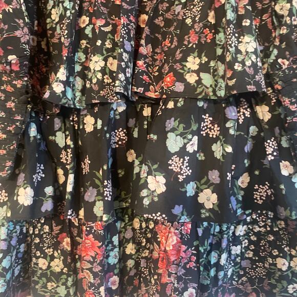 Love Shack Fancy Paris Ruffled Floral Mini Dress SZ 4 - Picture 9 of 16